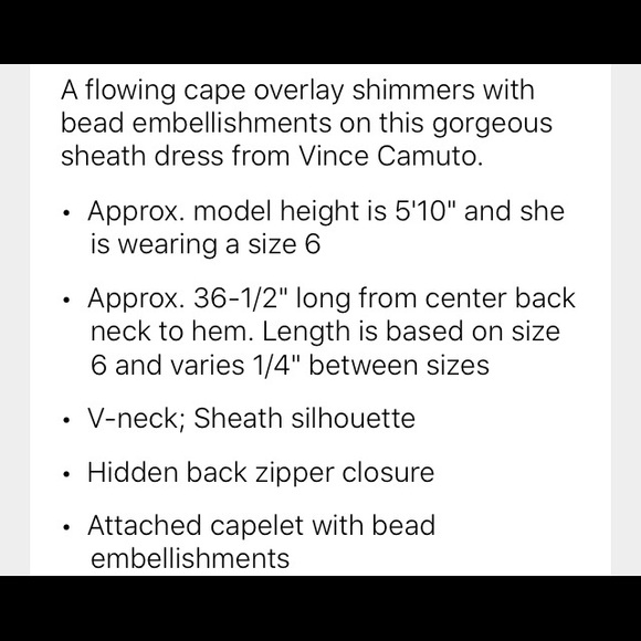 Vince Camuto. Special occasion dress. - Picture 5 of 5